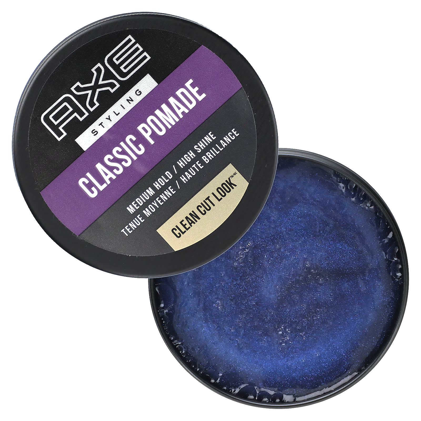 Axe, Classic Pomade, средней фиксации, для яркого блеска, 75 г (2,64 унции)