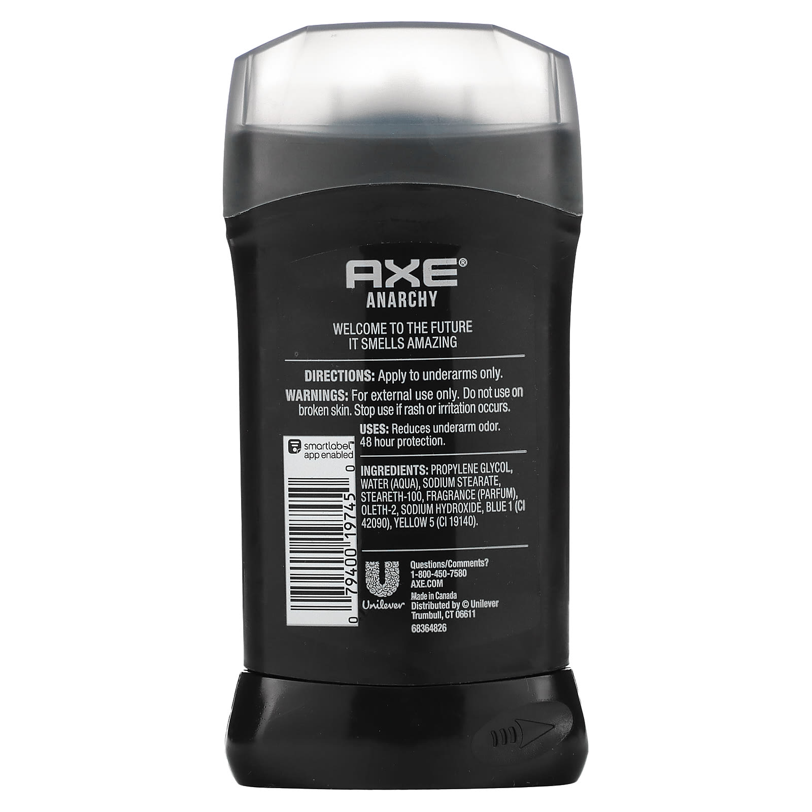 Axe, Дезодорант, анархия, темный гранат и сандал, 85 г (3 унции)