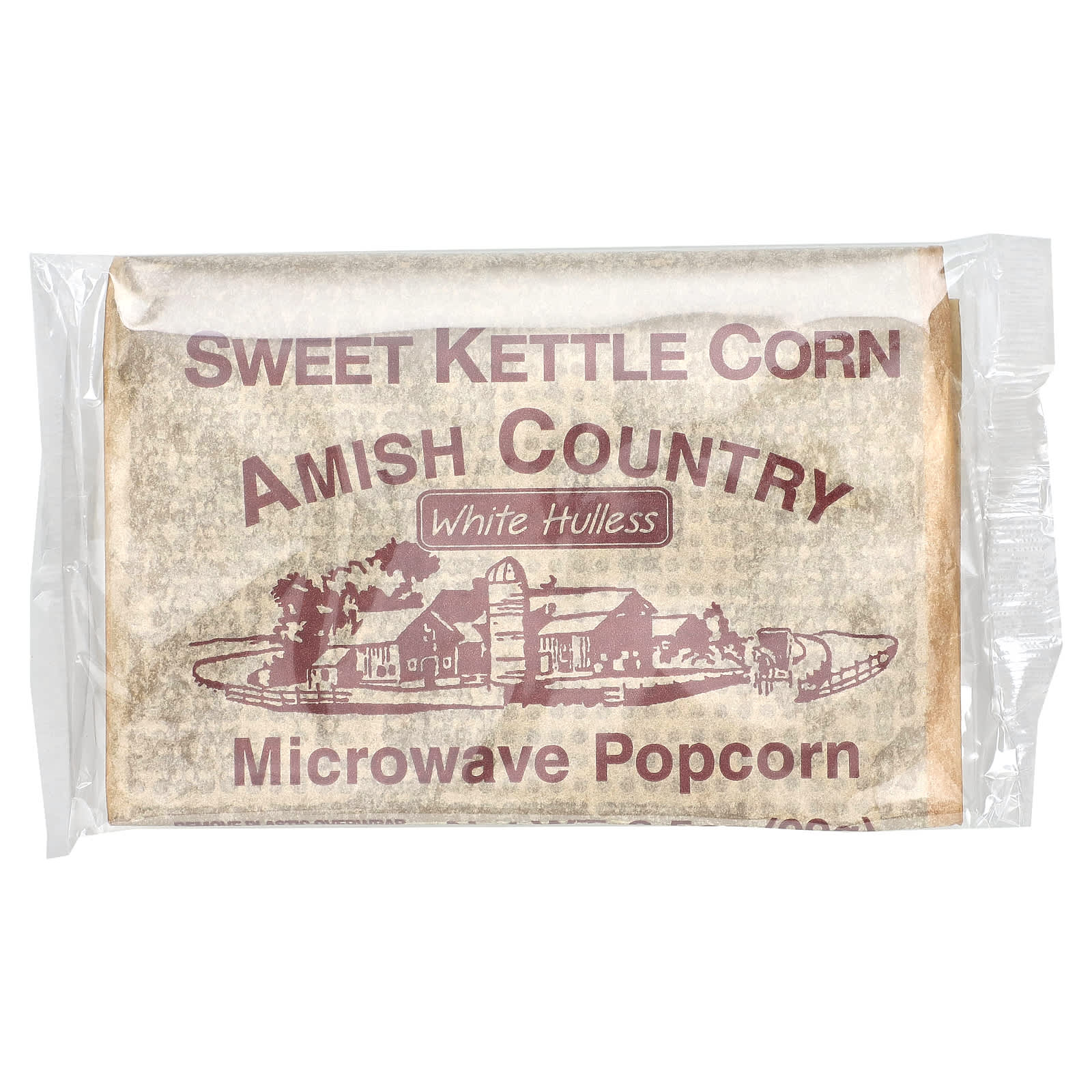 Amish Country Popcorn, Попкорн в микроволновой печи, сладкая кукуруза, 3 пакетика по 99 г (3,5 унции)