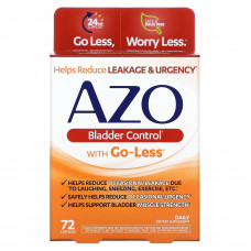 Azo, Bladder Control с Go-Less, 72 капсулы