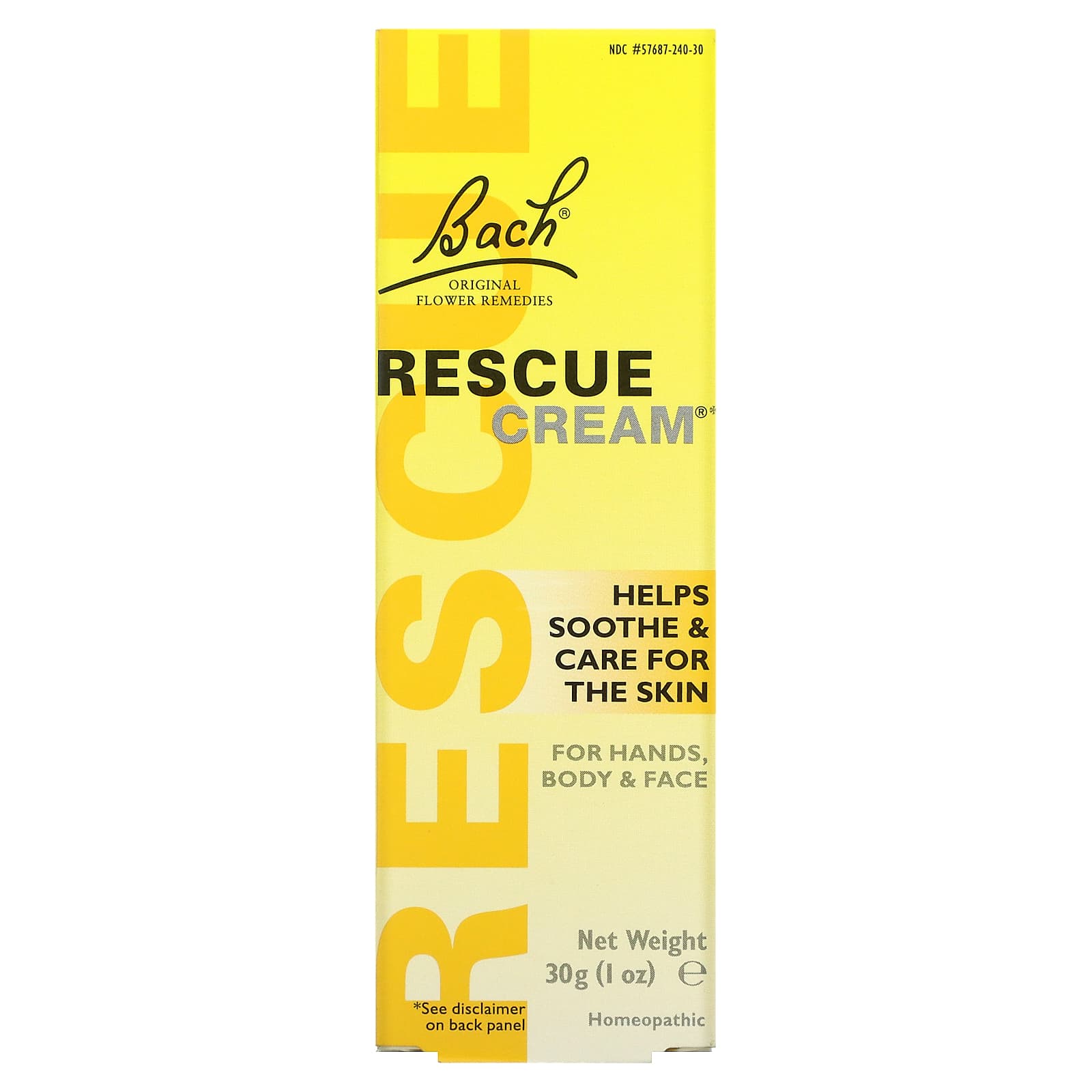 Bach, Оригинальные цветочные средства, Rescue Cream, 30 г (1 унции)