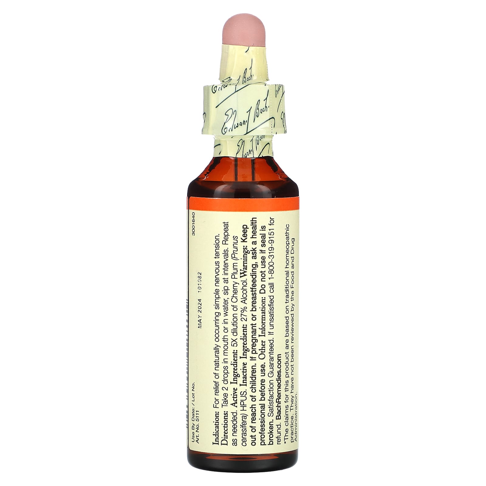 Bach, Original Flower Remedies, вишня, 20 мл (0,7 жидк. Унции)