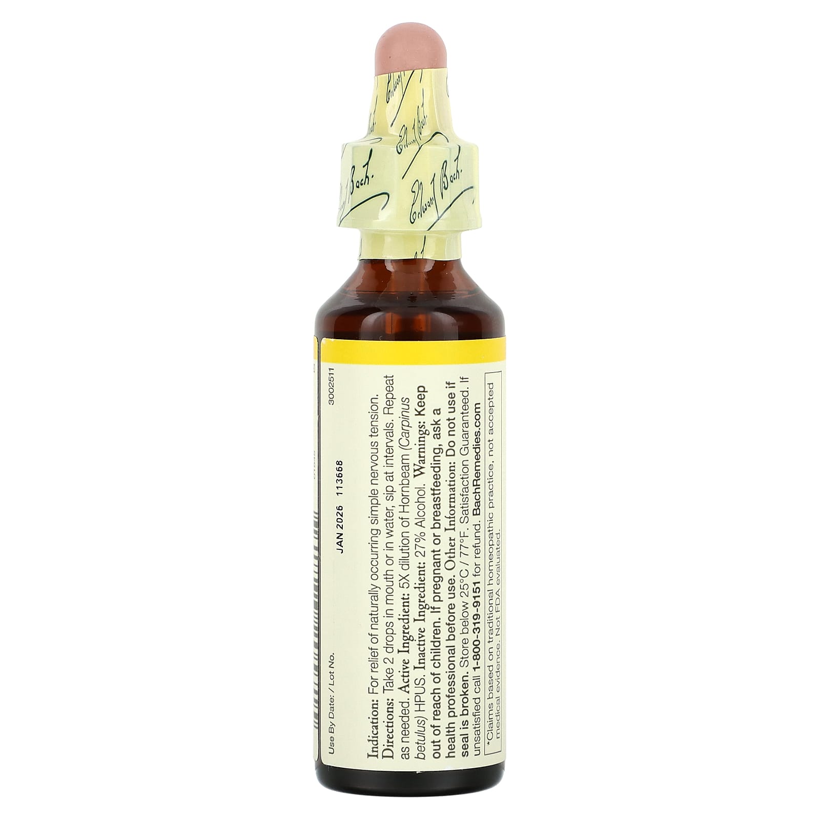 Bach, Original Flower Remedies, граб, 20 мл (0,7 жидк. Унции)