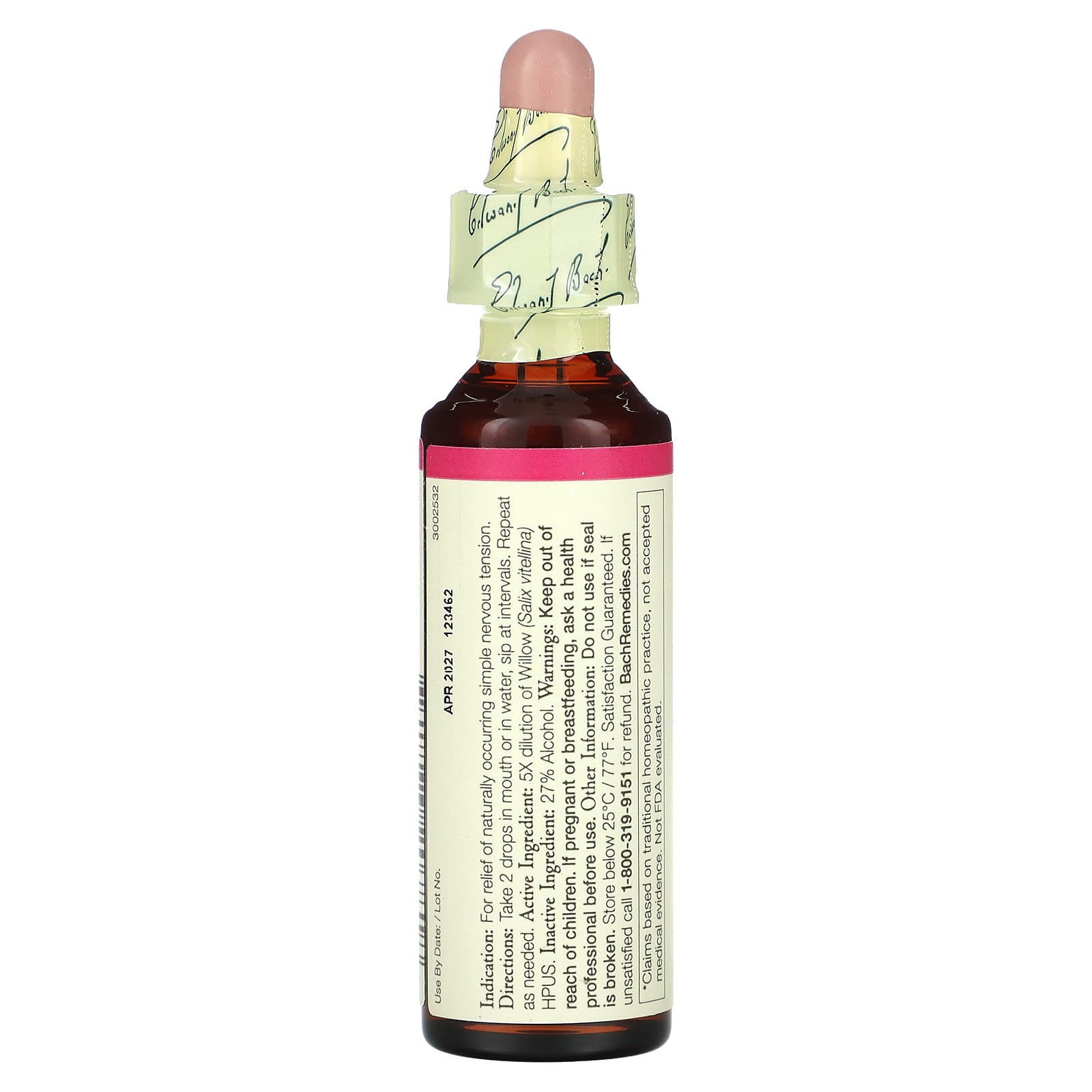 Bach, Original Flower Remedies, ива, 20 мл (0,7 жидк. Унции)