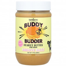 Bark Bistro Company, Buddy Budder, арахисовая паста, для собак, пчелиный улей, 480 г (17 унций)