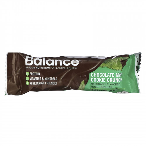 Balance Bar, Питательный батончик, «Шоколадное печенье с мятой», 6 шт., по 50 г (1,76 унции)