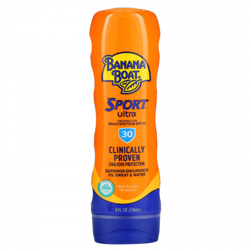 Banana Boat, Sport Ultra, солнцезащитный лосьон, SPF 30, 236 мл (8 жидк. Унций)