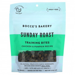 Bocce's Bakery, Sunday Roast, тренировочные перекусы, для собак, с курицей и тыквой, 170 г (6 унций)