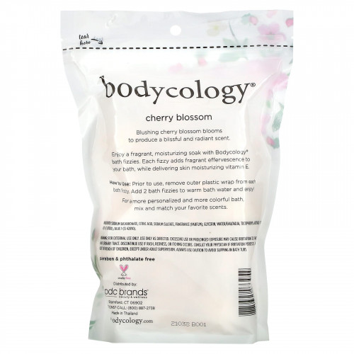 Bodycology, Cherry Blossom, 8 ароматизаторов для ванн, 60 г (2,1 унции)