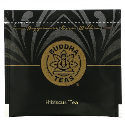 Buddha Teas, Organic Herbal Tea, цветок гибискуса, 18 чайных пакетиков, 27 г (0,95 унции)