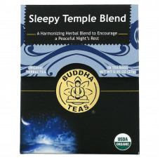 Buddha Teas, органический травяной чай, смесь для спокойного сна, 18 чайных пакетиков, 27 г (0,95 унции)