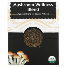 Buddha Teas, органический травяной чай, смесь грибов для хорошего самочувствия, без кофеина, 18 чайных пакетиков, 32 г (1,14 унции)