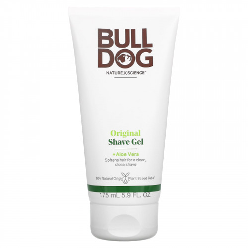 Bulldog Skincare For Men, гель для бритья с натуральными компонентами, 175 мл (5,9 жидк. унций)