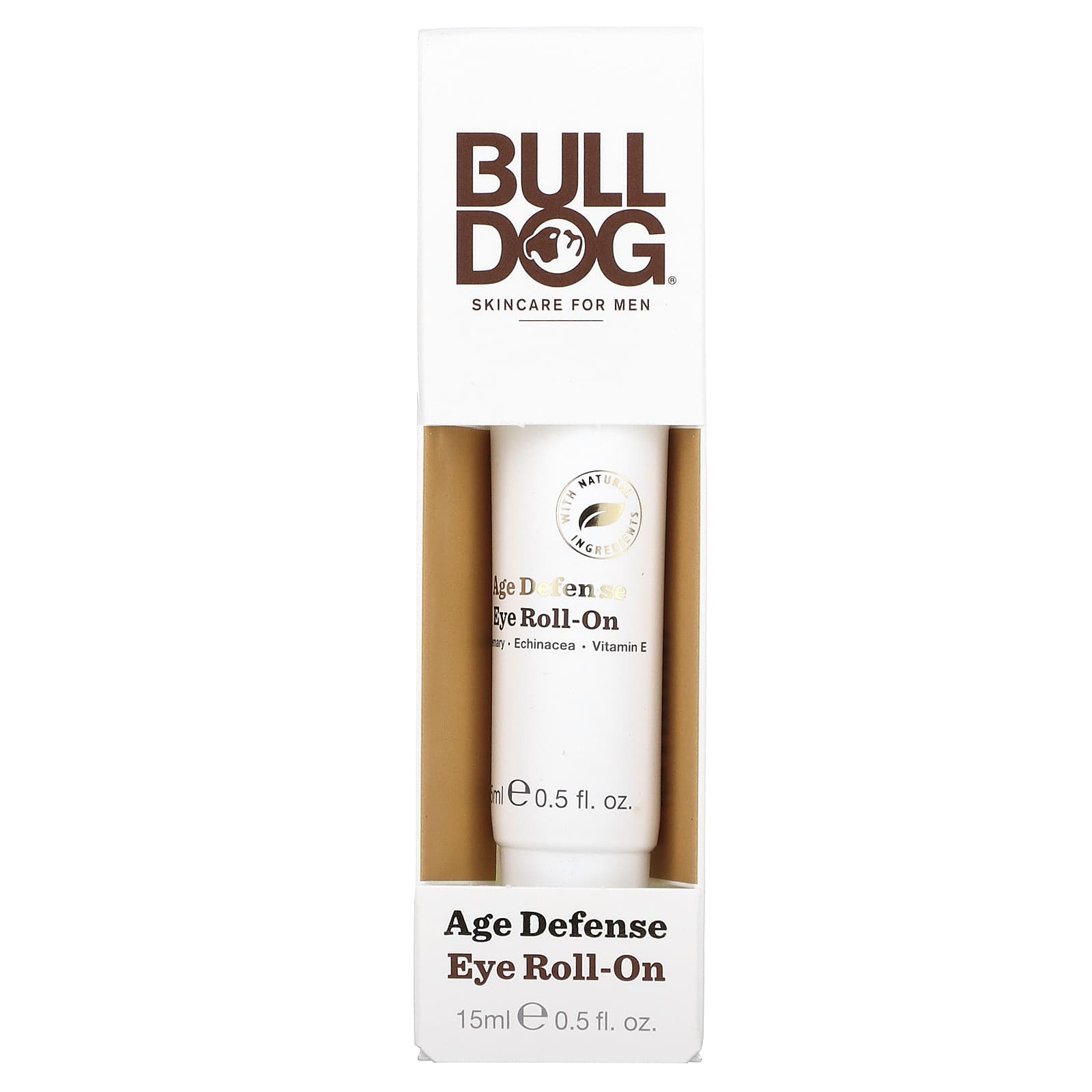 Bulldog Skincare For Men, антивозрастной роликовый крем для кожи вокруг глаз, 15 мл (0,5 жидк. унции)