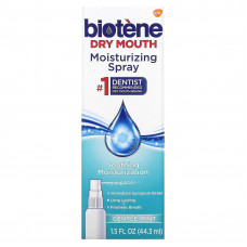 Biotene Dental Products, Увлажняющий спрей для сухого рта, нежная мята, 44,3 мл (1,5 жидк. Унции)