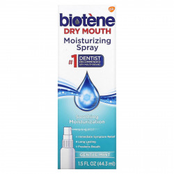 Biotene Dental Products, Увлажняющий спрей для сухого рта, нежная мята, 44,3 мл (1,5 жидк. Унции)