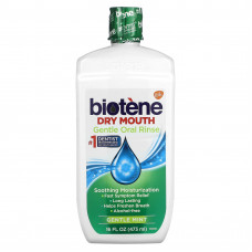 Biotene Dental Products, Dry Mouth, деликатный ополаскиватель для полости рта, «Нежная мята», 473 мл