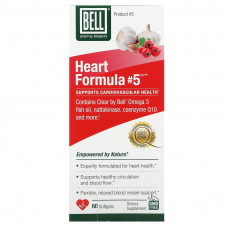 Bell Lifestyle, Heart Formula # 5, 60 мягких таблеток