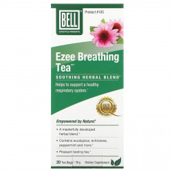 Bell Lifestyle, Ezee Breathing Tea, успокаивающая травяная смесь, 20 чайных пакетиков по 1,5 г