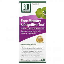 Bell Lifestyle, Ezee Memory & Cognitive Tea, чайные пакетики 20 (30 г)