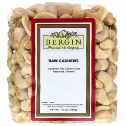 Bergin Fruit and Nut Company, сырые орехи кешью, 454 г (16 унций)