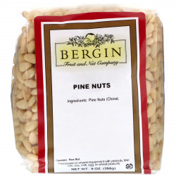 Bergin Fruit and Nut Company, кедровые орехи, 255 г (9 унций)