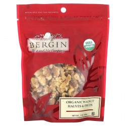 Bergin Fruit and Nut Company, Органические половинки и кусочки грецкого ореха, 142 г (5 унций)
