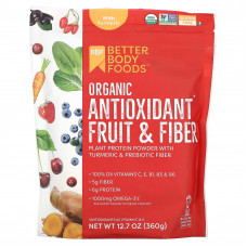 BetterBody Foods, Органический антиоксидант из фруктов и клетчатки с куркумой, 360 г (12,7 унции)