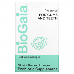 BioGaia, Prodentis, для десен и зубов, с мятным вкусом, 30 пастилок с пробиотиками