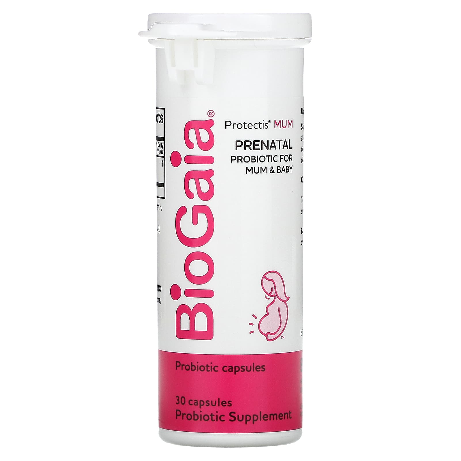 BioGaia, Protectis MUM, пренатальный пробиотик, 30 капсул