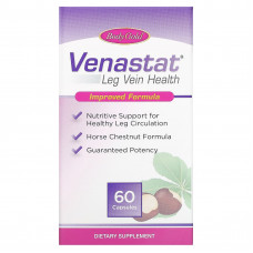 BodyGold, Venastat, для здоровья вен ног, 60 капсул