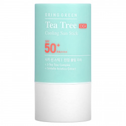 Bringgreen, Охлаждающий солнцезащитный стик Tea Tree CICA, SPF 50+ PA ++++, 22 г (0,77 унции)
