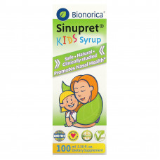 Bionorica, Sinupret, сироп для детей, 100 мл (3,38 жидкой унции)