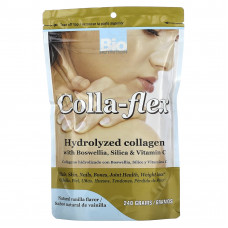 Bio Nutrition, Colla-Flex, гидролизованный коллаген с босвеллией, диоксидом кремния и витамином C, натуральная ваниль, 240 г