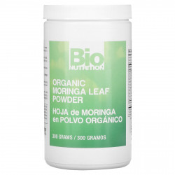 Bio Nutrition, Органические листья моринги, порошок, 300 г