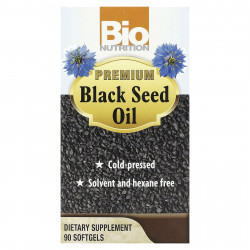 Bio Nutrition, Масло черного тмина премиального качества, 90 мягких таблеток