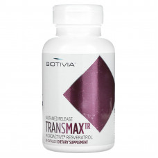 Biotivia, TransmaxTR, ресвератрол MicroActive, 500 мг, 60 капсул