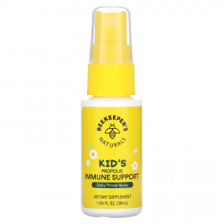 Beekeeper's Naturals, Дети, поддержка иммунитета с прополисом, ежедневный спрей для горла, 30 мл (1,06 жидк. Унции)