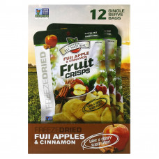 Brothers-All-Natural, фруктовые чипсы, яблоко и корица, 12 отдельных порционных пакетиков по 10 г (0,35 унции)