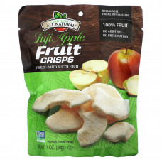 Brothers-All-Natural, сублимированные нарезанные фрукты, фруктовые чипсы, яблоко Фуджи, 28 г (1 унция)