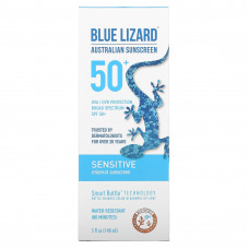 Blue Lizard Australian Sunscreen, минеральное солнцезащитное средство, SPF 50+, для чувствительной кожи, 148 мл (5 жидк. унций)