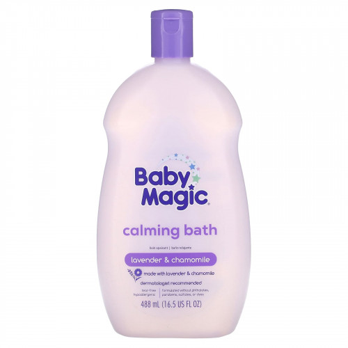 Baby Magic, Успокаивающая ванна, лаванда и ромашка, 488 мл (16,5 жидк. Унции)