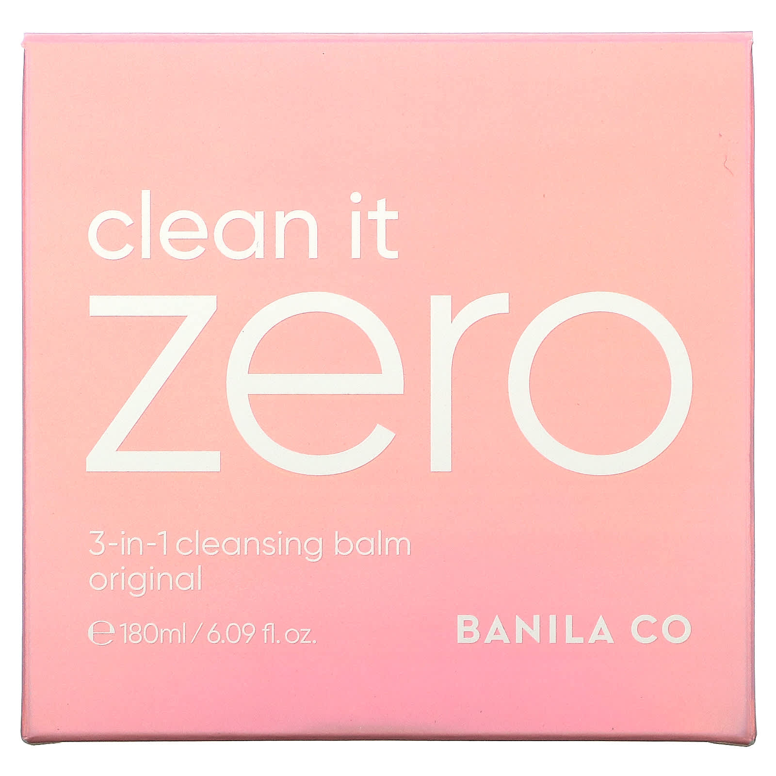 Banila Co, Clean It Zero, очищающий бальзам 3-в-1, оригинальный, 180 мл (6,09 жидк. Унции)