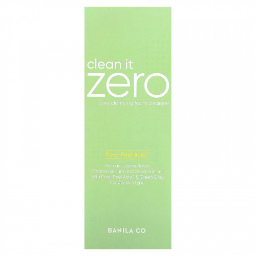Banila Co, Clean It Zero, очищающая пенка для очищения пор, 150 мл (5,07 жидк. Унции)