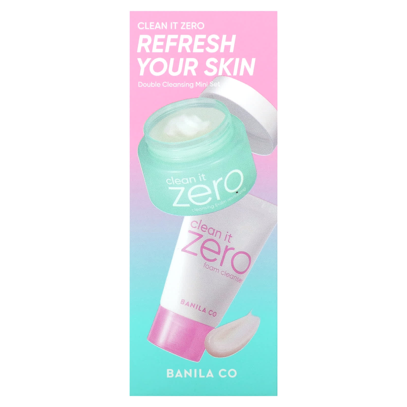 Banila Co, Clean It Zero, Refresh Your Skin, двойное очищение, мини-набор, набор из 2 предметов