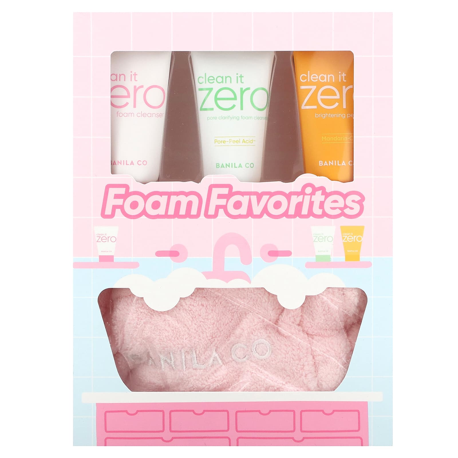 Banila Co, Clean It Zero, Foam Favourites, набор из 4 предметов