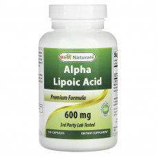 Best Naturals, Alpha Lipoic Acid, 600 mg, 120 Capsules