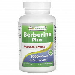 Best Naturals, Берберин плюс, 500 мг, 120 капсул