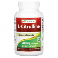 Best Naturals, L-цитруллин, 1000 мг, 120 таблеток