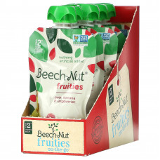 Beech-Nut, фрукты, для детей от 6 месяцев, груша, банан и малина, 12 паучей по 99 г (3,5 унции)